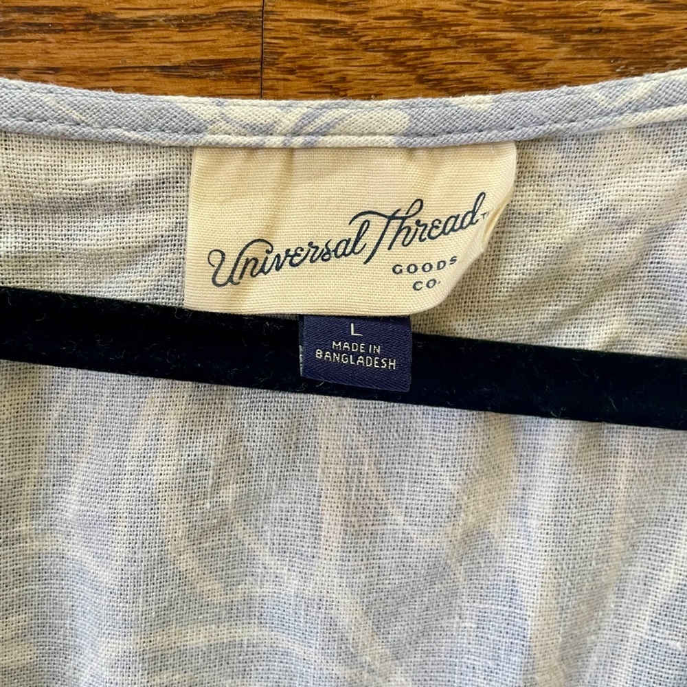 Universal Thread Light Blue Patterned Dress - Picture 2 of 2